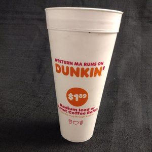 Dunkin plastic cup